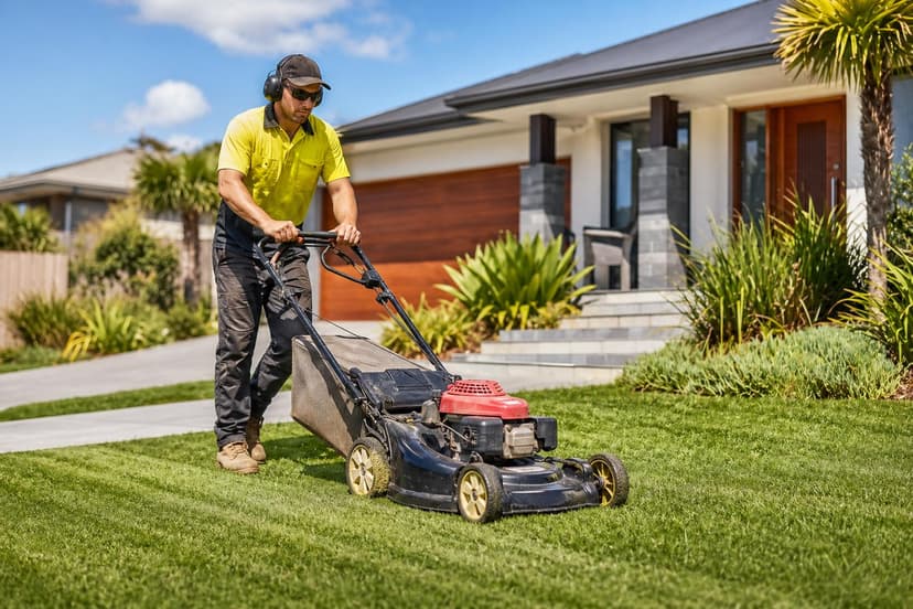 Professional lawn mowing service