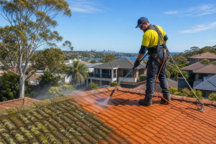 Roof cleaning and restoration